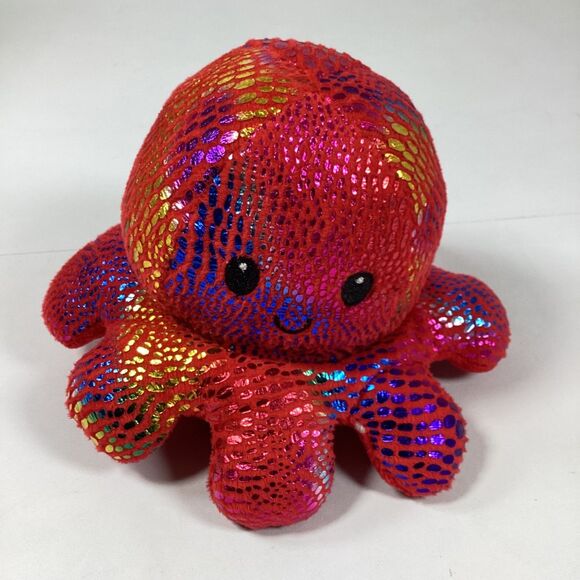 2 Tee Turtle Octopus Reversible Flip Mood Plush Stuffed Toys - Picture 11 of 16